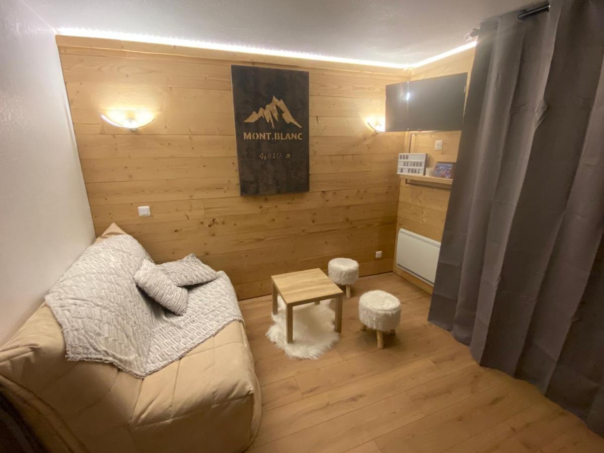 Chaleureux Appartement Renove Ambiance Chalet Praz-sur-Arly Exterior foto